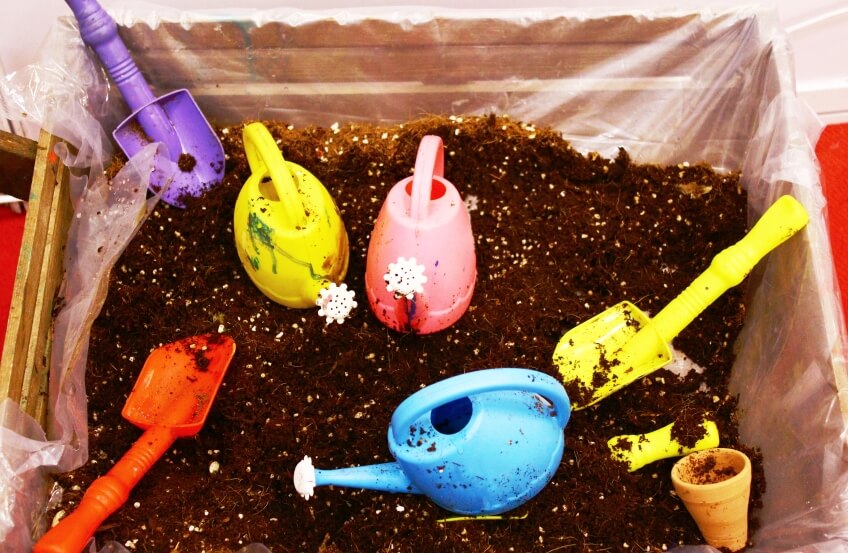 sterile soil for children's gardening kits