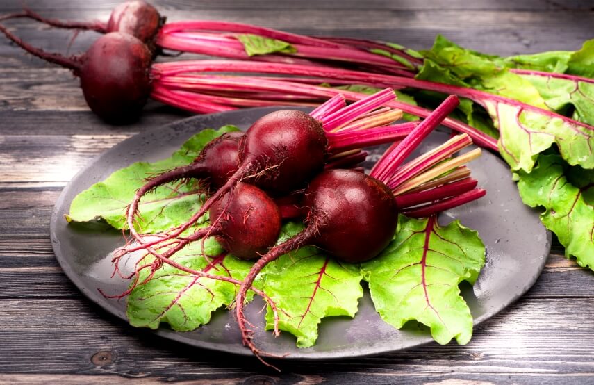 beetroot and leaves