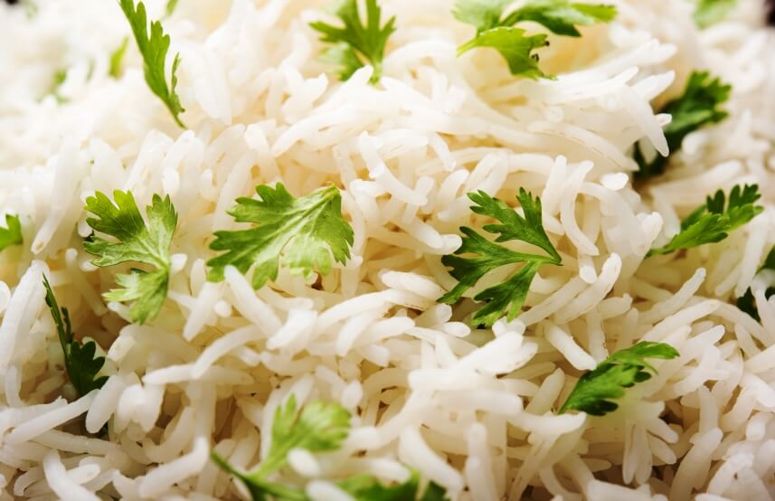 Cilantro and rice