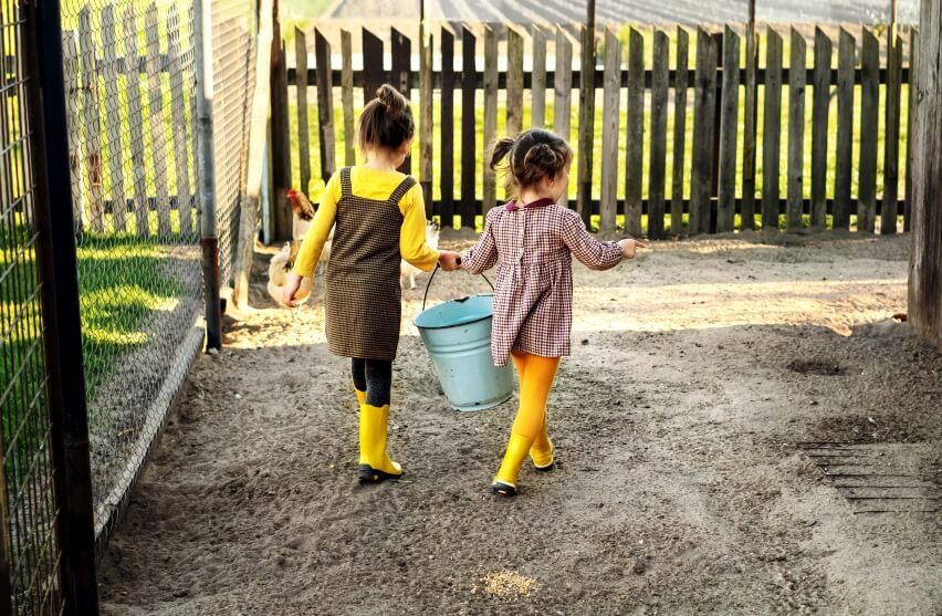 kids carry buckets - kids gardening tools for schools