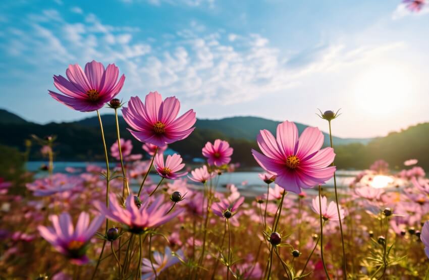 Cosmos annual plant