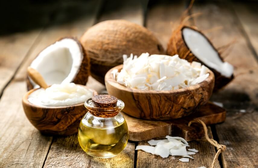 coconut fruit and oil