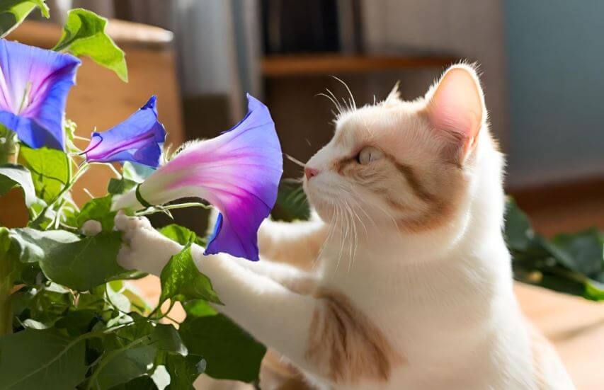  morning glories are poisonous to cats