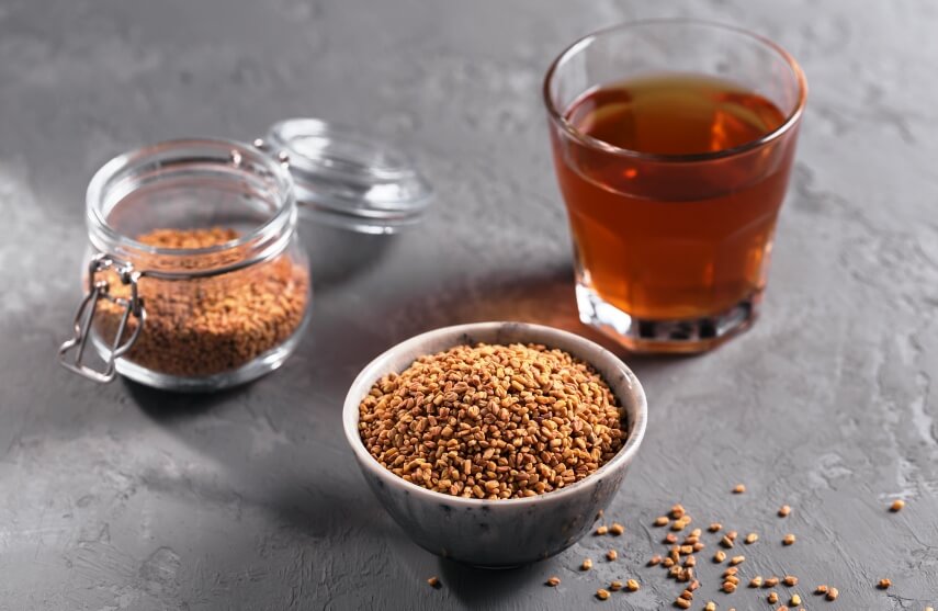 fenugreek seeds and tea