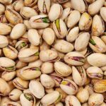 A pile of American pistachios